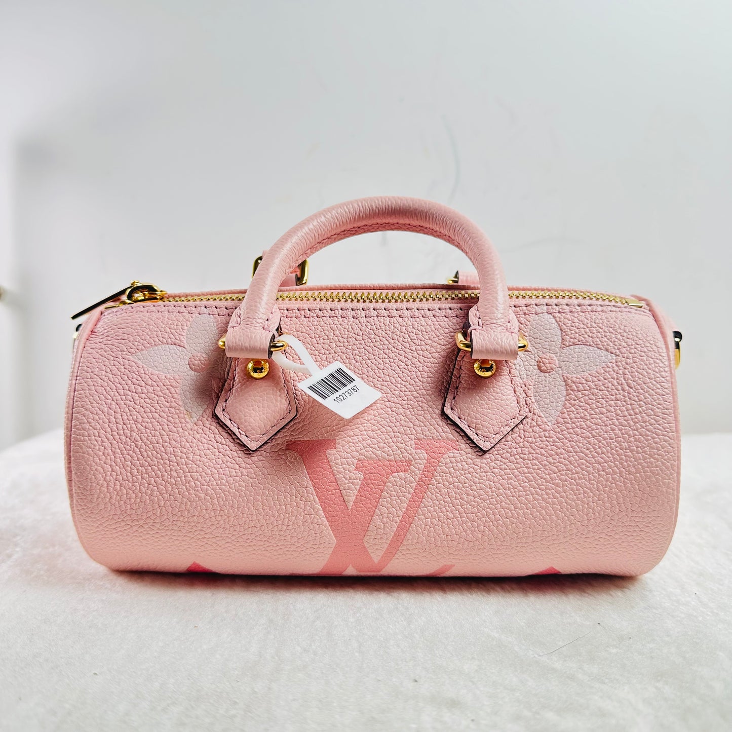 【#336】Pre-owned Louis Vuitton Papillon Pink Cowhide Handbag Shoulder Bag BJ2021 later