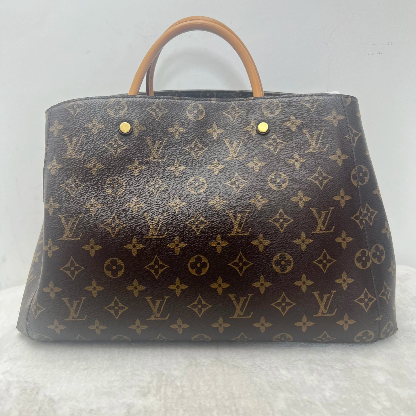 【#348】Pre-owned Louis Vuitton BJ1101504065 Montaigne Brown Monogram Shoulder Bag