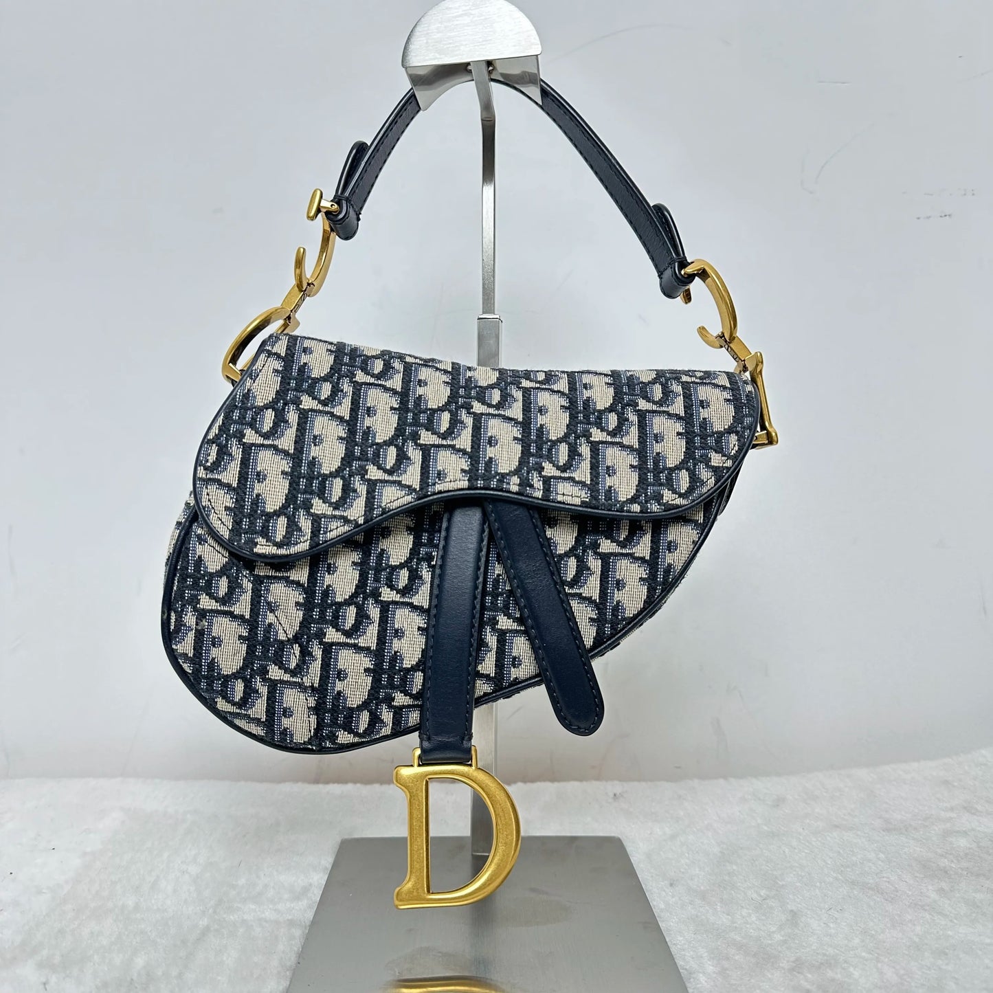 【#319】Pre-owned Dior Saddle Oblique Monogram Canvas Shoulder Bag Handbag